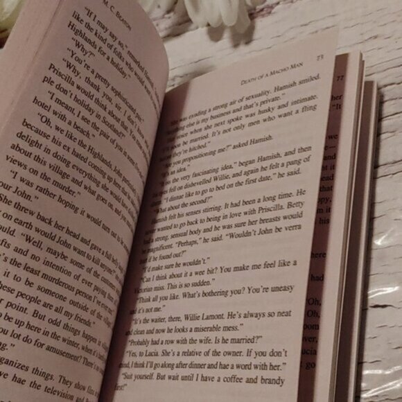 3/$13 Death of a Macho Man by M.C. Beaton adult fiction novel book - Picture 2 of 5